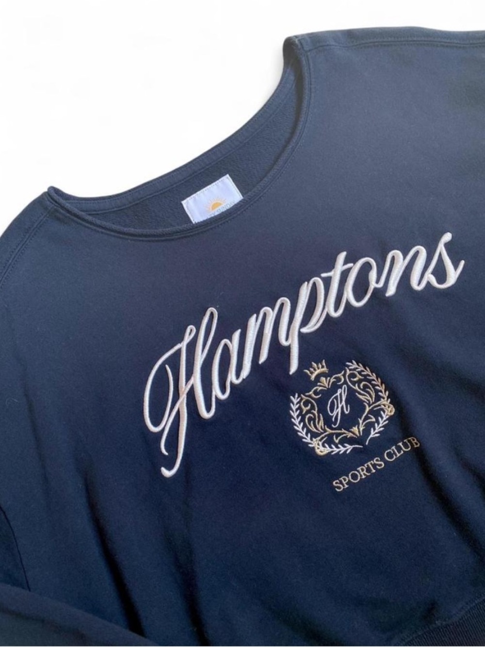 Hamptons Sports Club Crop Sweater Size Large